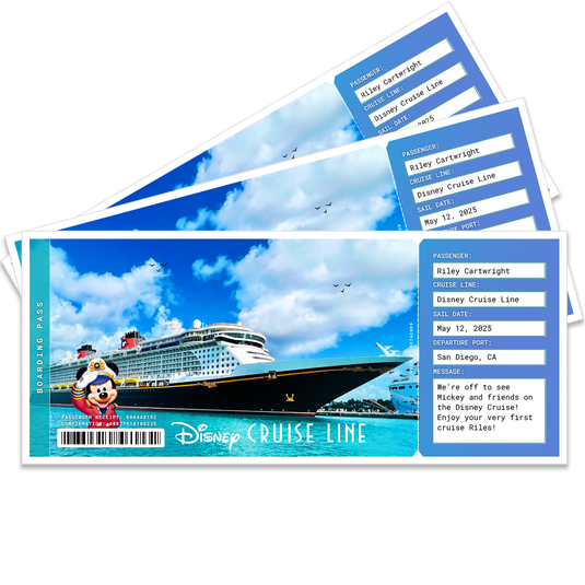 Custom Cruise Ticket Physical Print Gift #4