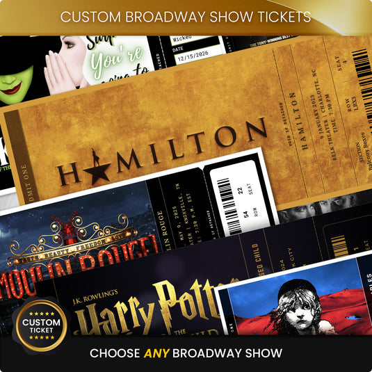 Custom Broadway Show Tickets