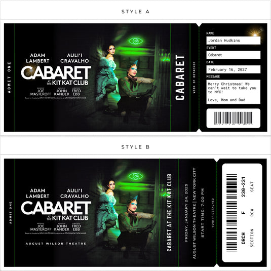 Cabaret at the Kit Kat Club Custom Show Tickets