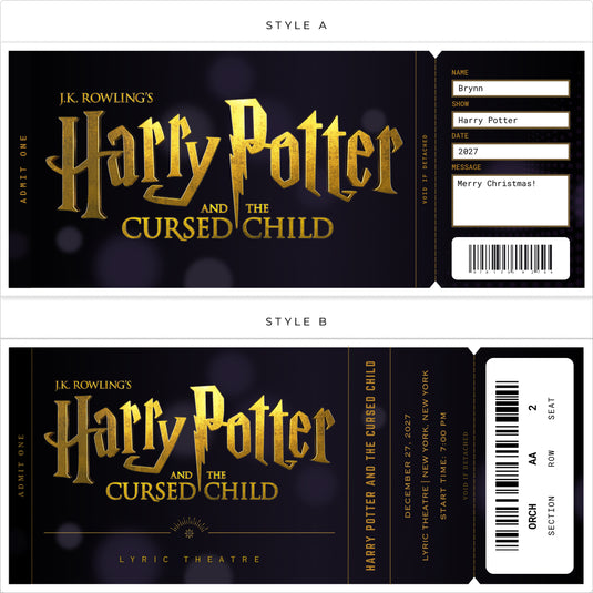 Wizard Show Custom Souvenir Tickets