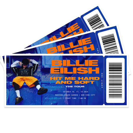 Billie Eilish Hit Me Hard and Soft the Tour Concert Ticket