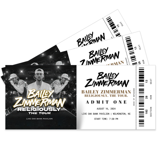 Bailey Zimmerman Religiously The Tour Ticket