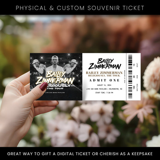 Bailey Zimmerman Religiously The Tour Ticket
