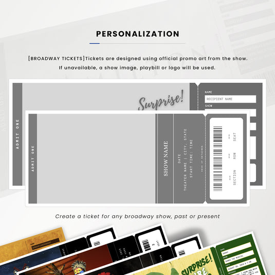 Custom Broadway Show Tickets