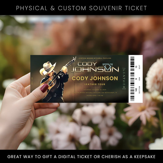 Cody Johnson Leather Tour Concert Ticket