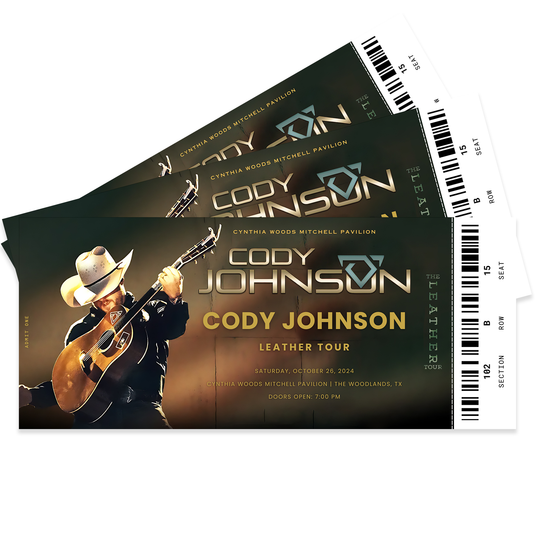 Cody Johnson Leather Tour Concert Ticket