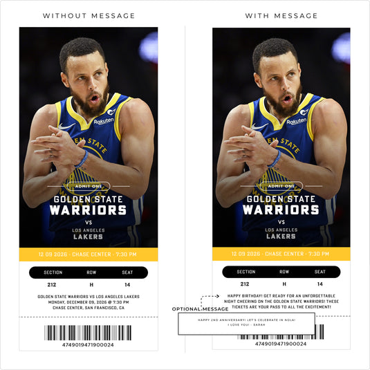 Custom Sports Commemorative Tickets