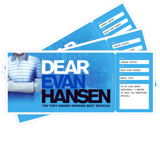 Dear Evan Hansen Broadway Souvenir Tickets