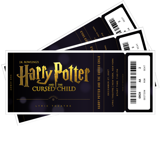 Wizard Show Custom Souvenir Tickets