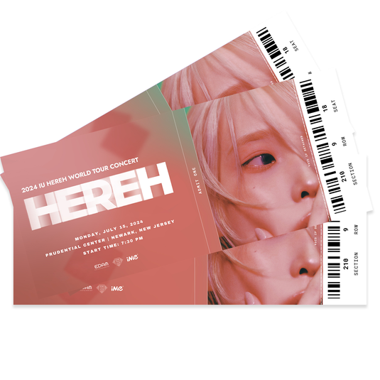 IU Hereh World Tour Concert Ticket