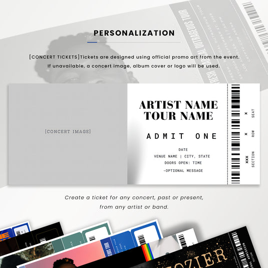 Custom Concert Tickets