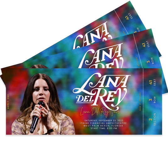 Lana Del Rey Tour Concert Ticket
