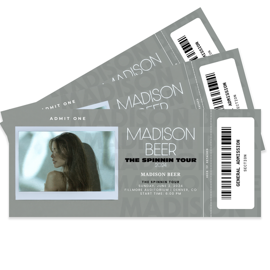 Madison Beer The Spinnin Tour Concert Ticket