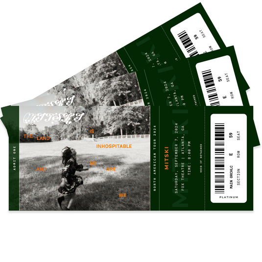 Mitski North American Tour Concert Ticket