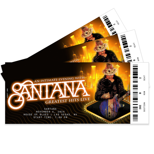 An Intimate Evening With Santana Concert Ticket