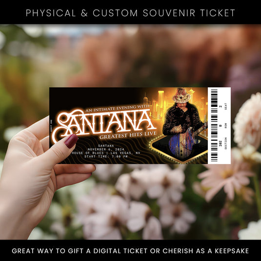 An Intimate Evening With Santana Concert Ticket