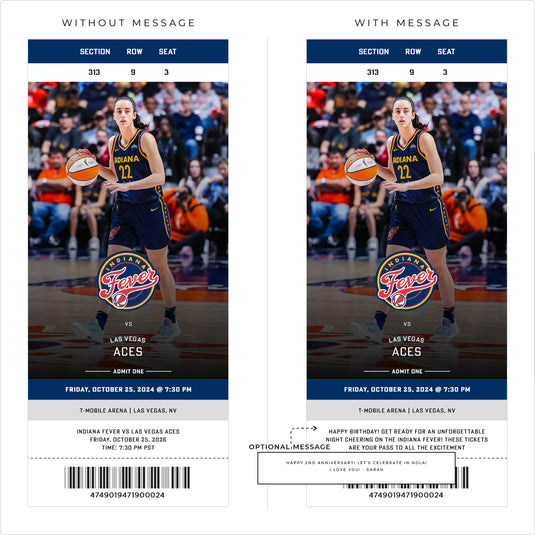 Custom Sports Personalizable Tickets