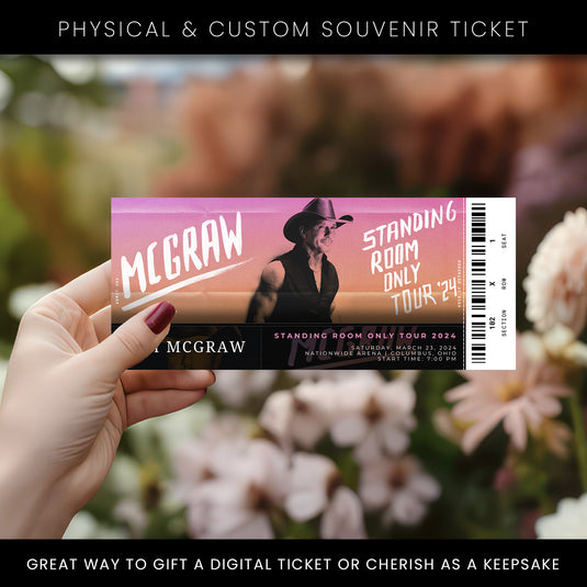 Tim Mcgraw Standing Room Only Tour Ticket