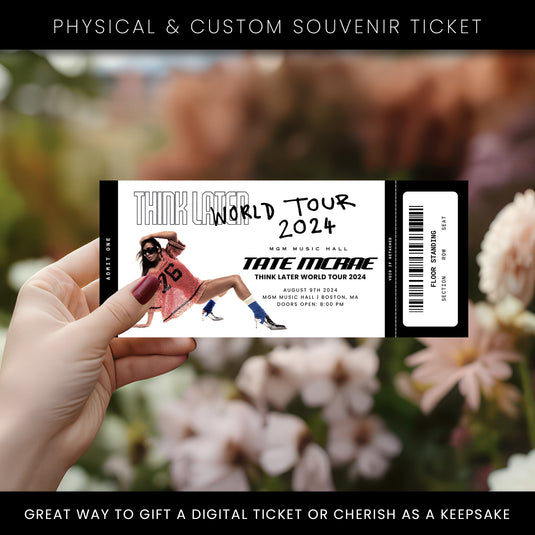 Tate Mcrae Think Later World Tour Concert Ticket