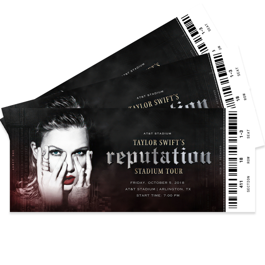 Taylor Swift's Reputation Stadium Tour Concert Ticket