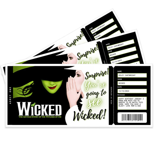 Wicked Broadway Musical Show Tickets