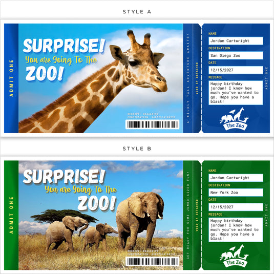 Zoo Surprise Tickets